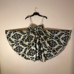 Atelier Alyce Satin Rouge Collection Strapless Brocade Dress